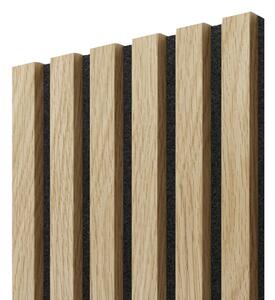 Akustický panel, Evropský dub, černý filc, 30x275 cm
