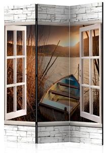 3D Paraván okno na jezero Velikost (šířka x výška): 225x172 cm