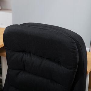 Goleto Čalouněná ergonomická židle | černá
