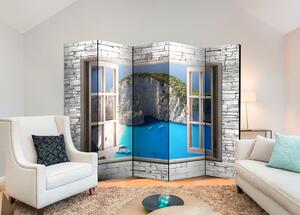 3D Paraván okno Velikost (šířka x výška): 135x172 cm