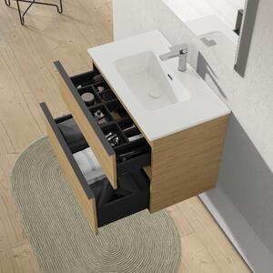 Toaletní stolek LAVOA 80 cm s umyvadlem - možnost volby barvy