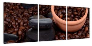 Kávová zrna - obraz (90x30cm)