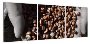 Kávová zrna - obraz (90x30cm)