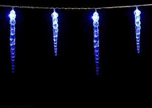 Goleto Vánoční LED řetěz rampouchy 5,4 m | modrá 40 LED