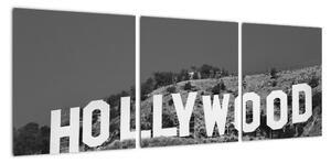 Nápis Hollywood - obraz (90x30cm)