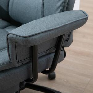 Goleto Kancelářská židle s výsuvnou podnožkou | šedá