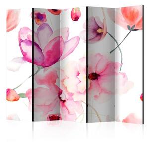 Paraván - Pink Flowers II [Room Dividers]