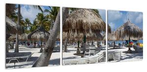 Plážový resort - obrazy (90x30cm)