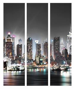 Paraván noc v New Yorku Velikost (šířka x výška): 225x172 cm