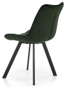 Jídelní židle HERMOSA tmavě zelená