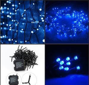 Goleto Vánoční LED osvětlení 10,5 m | modrá 160 LED