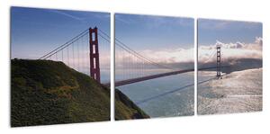 Golden Gate Bridge - moderní obrazy (90x30cm)