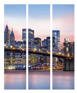 Paraván svítání v New Yorku Velikost (šířka x výška): 225x172 cm