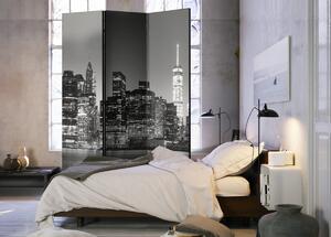 Paraván černobílý New York Velikost (šířka x výška): 135x172 cm