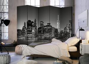 Paraván černobílý New York Velikost (šířka x výška): 135x172 cm