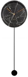 Designové kyvadlové nástěnné hodiny 5860BK Karlsson 75cm