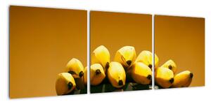 Banány na váze - obraz na zeď (90x30cm)
