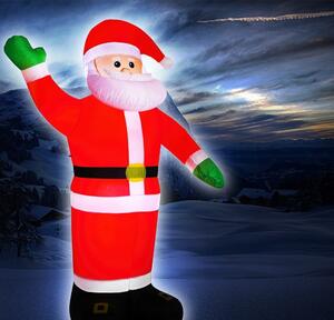 Goleto Nafukovací Santa Claus XXL s LED osvětlením 250 cm