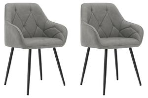 Jídelní židle - Designové židle - Židle s potahem z umilé kůže - Pohodlné židle - Židle s kovovými nohami