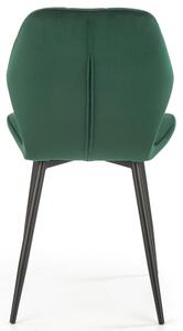 Jídelní židle ZAKIA tmavě zelená