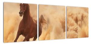 Cválající kůň - obraz (90x30cm)