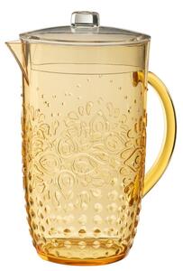 Meruňkový plastový džbán s víkem Aqua Apricot - 20* Ø 13,5*23cm / 2,5L - J-Line by Jolipa