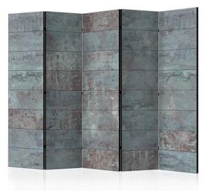 Paraván - Turquoise Concrete II [Room Dividers]
