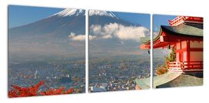 Hora Fuji - moderní obraz (90x30cm)