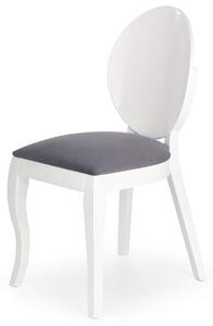 Jídelní židle DESIRÉE bílá/šedá