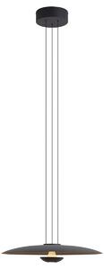 Moderní závěsná lampa černá vč. stmívatelné LED - Smith