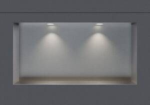Nerezový nástěnný výklenek NT206010X bez ráfku s LED reflektorem - 20 x 60 x 10 cm (v x š x h) - možnost volby barvy