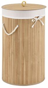 Goleto bambusový koš na prádlo s víkem 55 L | přírodní
