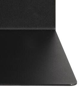 Scandi Černá kovová nástěnná police Zoha 35 cm