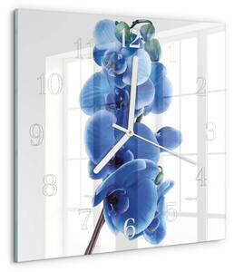 Skleněné hodiny Orchidej zskb-30x30-00084723