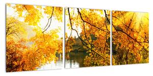 Podzimní krajina - obraz (90x30cm)
