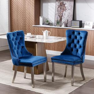 Jídelní židle - Židle - Židle s opěradlem ve tvaru sedáku - Kuchyňská židle - Sada 2 kusů - Moderní design