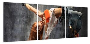 Street Dance tanečnice - obraz (90x30cm)