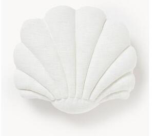 Lněný polštář ve tvaru mušle Shell
