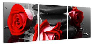 Obraz růží (90x30cm)