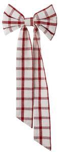 Dekorativní bavlněná mašle Ruby Checkered Red