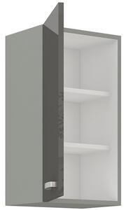 Kuchyňská skříňka horní svislá GRISS 30 G-72 1F, 30x71,5x31, šedá/šedá lesk