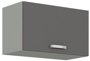Kuchyňská skříňka horní GRISS 50 GU-36 1F, 50x36,5x31, šedá/šedá lesk