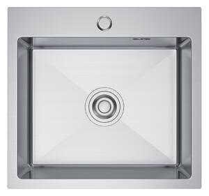 Erga HD, 1-komorový ocelový dřez 480x450x210 mm, ocelová, ERG-MLS-HD4845