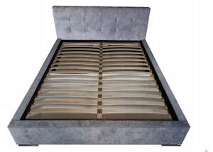 Čalouněná postel OLIVER, 160x200, bílá ekokůže