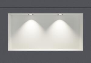 Nerezová nástěnná nika NT306010X bez ráfku s LED bodovým světlem - 30 x 60 x 10 cm (v x š x h) - možnost volby barvy