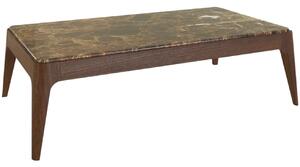 Tmavě hnědý mramorový konferenční stolek Miotto Marano 140 x 75 cm