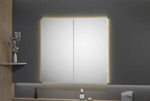 Zrcadlová skříňka LED pod omítku UP7012 se zásuvkou - 60 cm