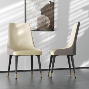 Jídelní židle - Židle s područkami - Moderní židle - Židle z umělé kůže - Ergonomický design