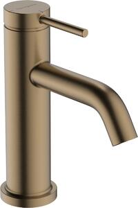 Hansgrohe Tecturis S, páková umyvadlová baterie 80 CoolStart EcoSmart+ bez odtokové soupravy, kartáčovaný bronz, HAN-73301140