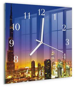 Skleněné hodiny Horizont Dubaj zskb-30x30-00081430